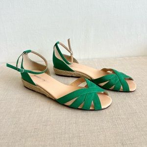 Marias USA Green Ankle Strap Sandals